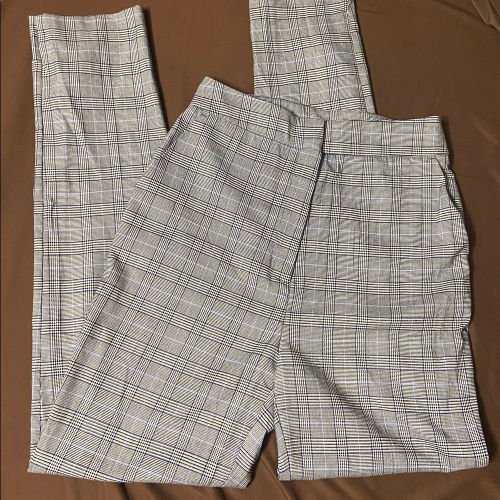 Gray Plaid Dress pants